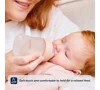 Nuby RapidBottle Anti-Colic Glass Feeding Bottle - Rapid Bottle with Silicone Co
