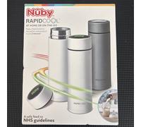 RapidCool Portable Baby Bottle Making Kit, Prepare A Perfect Formula Feed in 2 Minutes. Includes Flask, 2 Rapid Cool's with 2 Digital Thermometer Lids