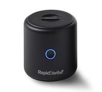 Nuby RapidSterilise+ Portable UV Baby Steriliser, Made for RapidBottle and RapidCool - 30 Uses per Charge | USB Charging | Auto Shut-Off | Kills 99.9% of Bacteria in 1 Minute (Black)