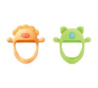 Nuby Silicone Mini Wrist Teethers | Easy Grip | BPA-Free | Suitable from 3 Months Plus (Pack of 2)