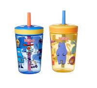 Nuby Sip It Swirler Cup - Toddler Beaker with 360Ã‚Â Straw | Spill-Proof | 420ml / 14oz | Suitable from 18 Months | Pack of 2 (Blue & Yellow)