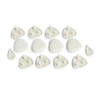 Nuby Socket Safety Protectors, UK Plug Type, Easy Fit, 12-Pack