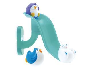 Nuby Splash 'N Slide Penguin Baby Bath Toy - Early Development | Easy to Assemble | Suitable from 1