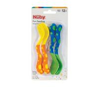 Nuby Spoons and Forks, Colors May Vary, 4 Count | Neutral