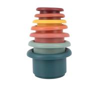 Nuby Stacking Cups Soft Silicone Interactive Toy Coordination Pack of 7 9+ Months