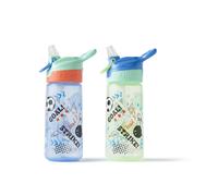 Nuby Super Quench Straw Water Bottle - Spill Proof Active Toddler Sippy Cup | 54
