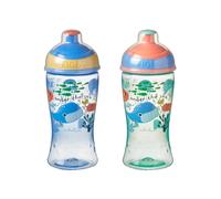 Nuby Super Slurp Water Bottle - No Spill Active Toddler Sippy Cup | 360ml / 12oz