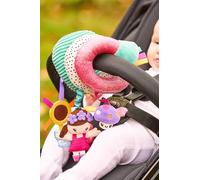 Nuby Things with Wings Baby Pram Spiral - Sensory Colourful Fairy Pram Toy with Baby Safe Mirror | Early Development | Suitable from Birth (George)