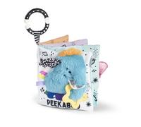 Nuby Things with Wings Baby Pram Toy, P Boo Book with Rattle, 0M+