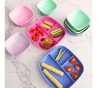 Nuby Toddler Suction Bowls - Baby Weaning Bowls with Easy Release Tab | Stackable Bowls | Baby Weaning Bowls | Pack of 3 (Girl)