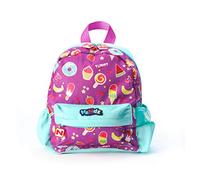 Nuby Trendz Mini with Reins, Treats Children's Backpack, 25 cm, 4 L, Purple, Multicoloured