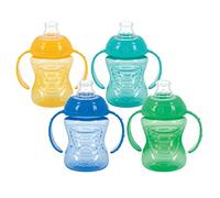 Nuby Two-Handle No-Spill Super Spout Grip N' Sip Cu (4 Count, CMV)