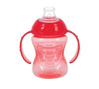 Nuby Two-Handle No-Spill Super Spout Grip N' Sip Cup, 8 Ounce, Single Pack of 1 Cup, Colors May Vary