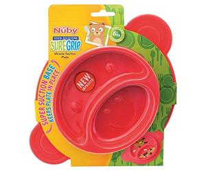 Nuby UK Sure Grip Miracle Section Plate, Assorted Colours