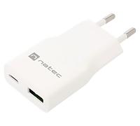 NUC-2376 power supply: pulse plug 5-12VDC 3A 20W 83x38x16mm white GaN NATEC