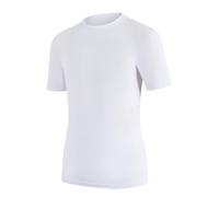 NuCamper Boys' Compression Shirt Short Sleeves Breathable Kids Athletic Base Layer Undershirts Tops Lightweight Quick Dry Sports Tops for Football Running Rugby (UK, Age, 12 Years, Regular, White)