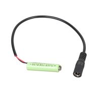 Nucelit 0V LR03 False Conduction Adapter Placehold 5.5x2.5mm 5.5x2.1mm Converts 3A Battery Slot to External Power Input Power Supply False Cell