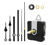 Nucelit 1 Set Quiet Quartzs Clock Motor Long Shaft Movement Mechanism with Metal Hands for Home Decors Clock Making and Repair Set Metal Hands Included
