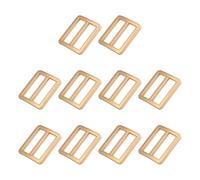 Nucelit 10Pcs 1Inch Alloys Webbing Strap Slider Triple Glides Buttons Adjustable Buckle Fasteners Metal Slide Buckles Webbing Slider