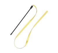 Nucelit 10pieces / Set Cats Wand Toy Rainbow Color Double Sided Cats Teaser Wand Interactive Stick Toy Chasing Stick for Indoor Small Long Attachments