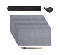 Nucelit 12Pieces Beginner Calligraphy Water Writing Cloth Paper with 3 Brush for Beginner Adult Kid Writing Chinese Characters Chinese Water Cloth