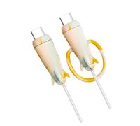 Nucelit 2 in 1 Silicone Cable Protectors and Organizers for Phone Chargers Cords with Elastics Materials Unraveled Cable Tie