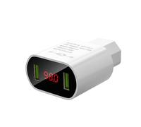 Nucelit 2 USB Port Charging Adapter Intelligent Chip Protective 12-100V to 5V 3.1A Electric Bike Scooter Phone Tablets Outdoor Cycling Power Institution