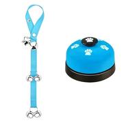 Nucelit 2PCS Pet Training Bells Rope and Push Button Alarm Training Doorbell Rope for Pet Toilet Notification and Fun Interactio Dog Doorbell