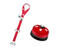 Nucelit 2PCS Pet Training Bells Rope and Push Button Alarm Training Doorbell Rope for Pet Toilet Notification and Fun Interactio Dog Doorbell