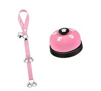 Nucelit 2PCS Pet Training Bells Rope and Push Button Alarm Training Doorbell Rope for Pet Toilet Notification and Fun Interactio Dog Doorbell