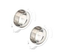 Nucelit 2Pcs Stainless Steel Bird Feeder Food Bowl Perfect for Parrots Canaries and Small Pet Bird Easy Installation Feeders Cage Feeding Station