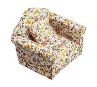 Nucelit 3in Toy Model Sofa Lounge Pretend for Play Toy Armchair for W/Back Cushion Role for Play Furniture for P