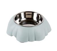 Nucelit 5.71inch Stainless Steel Round Ergonomics Pet Feeding Bowl Tilt and Blue/Green/Pet Feeding Bowl Set