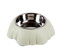 Nucelit 5.71inch Stainless Steel Round Ergonomics Pet Feeding Bowl Tilt and Blue/Green/Pet Feeding Bowl Set