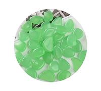 Nucelit 50 / 100Pcs Fishtank Decoration Fluorescent-Pebbles Aquarium-Decorative-Stones Fish Tanks Rock Underwater Landscape Stone Glowing the Dark Pebbles Decorative Fish Tanks