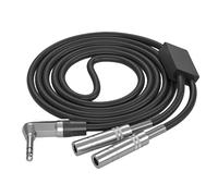 Nucelit 6.35mm to 2x 1 / 4inch Y Splitters Cable, 6.35mm Male to Double 6 Female Music Converters Adapters Cord Amplifier Connection Cable
