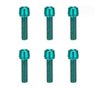 Nucelit 6Pcs Bicycles Stem Screw Stainless Steel Tapered Head Bolts Screws with Washers for Road and Mountain Bike Screws for Road Bike Easy Installation