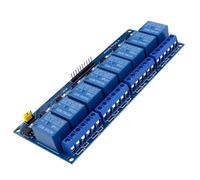 Nucelit 8-Channel Relays Module with Optocoupler Isolation 12V / 24V / 5V Power Supply Voltages for Microcontroller Platforms Low Leveled