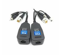 Nucelit 8MP BNC Video Power Balun to RJ45 Connectors HDTVI Transceiver for CCTV Security Surveillances Camera Systems Power Transmitter