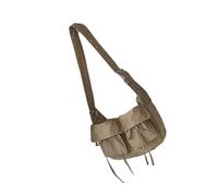 Nucelit Aesthetic Canvas Crossbody Bag Messengers Bag with Multiple Pockets for Women Men Casual School Shoulder Handbag Canvas Messengers Large Crossbody for Women Men