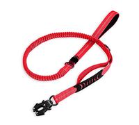 Nucelit All Breeds Dog Traction Rope with Adjust Buckles for Secure Walking Running Nopull Reflective Dog Leash Carseat Belt Elastic Shock Absorption Pet Leash