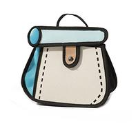 Nucelit All-match Cartoon Chain Cake Bag Two-dimensional Canvas Bag Handbag Messenger for Beach Travel Crossbody Bags