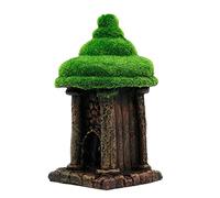 Nucelit Aquarium Decoration Green Moss House Betta Fish Shelters 3 Styles Hiding Spots Safe for Freshwater and Saltwater Aquarium Decorations House
