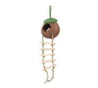 Nucelit Artisanal Fiber Bird Nest Sustainable Outdoor Shelter for Feathered Small Animals Equatorial Decoration Natural Fiber Shell Bird Nest
