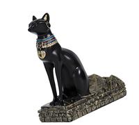 Nucelit Artistic Anubis Statue Wine Bottle Stand Ancient Egyptian God Resin Storage Display Rack for Parties and Home Decors Anubis Wine Rack