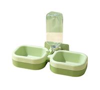 Nucelit Automatic Cats Dogs Feeder Waterer Food Bowl Pet Feeding Solution 17Oz Water Dispenser for Small Large Pets Cats Feeder Water Dispenser Automatic Fountains for Indoor Pet Food Bowl