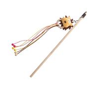 Nucelit Bear Tassels Cats Teasing Rod for Fun Interactive Play Kittens Wand Toy Felines Fitness Fishing Wand Toy Fun Exercise Teaser