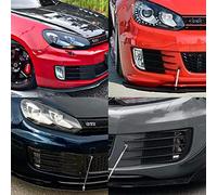 Nucelit Car Front Bumper Lower Fog Light Vent Grille Grill Mesh Cover for 6-GTI 2009-2013 5K0853666C 5K0853665C ABS Grill Covers Waterproof Heavy Duty Abs Car Front Bumper Fog Light Grille Cover Trim
