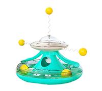Nucelit Cats Toys for Indoor Cats Leaking Food Toy for Cradle String Game Turntable Funny Ball Multifunctio Funny Baseball