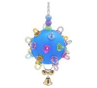 Nucelit Chewable Activity Ball Cage Hanging Chew Toy for Various Size Bird Curiosity Development Birds Training Accessory Hanging Bird Toy for Cage